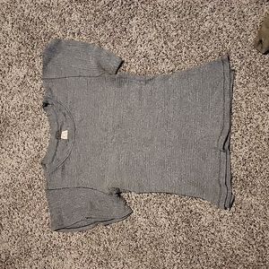 We the Free waffle knit thermal flutter sleeve tee
